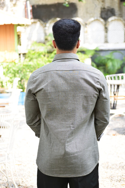 Cotton Mink Brown Casual Shirt