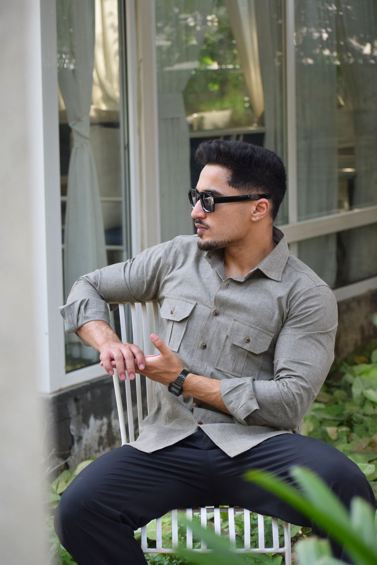 Cotton Mink Brown Casual Shirt
