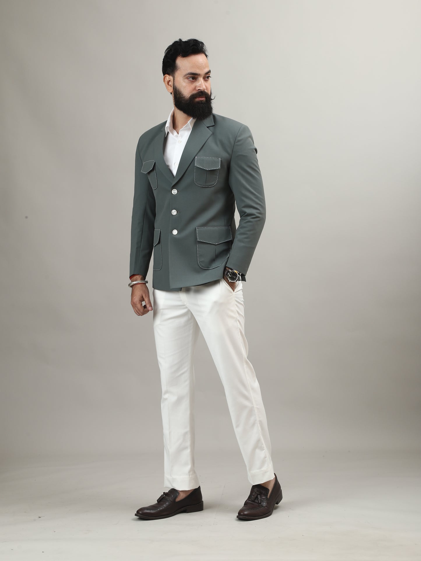 Sage Green Hunting Blazer