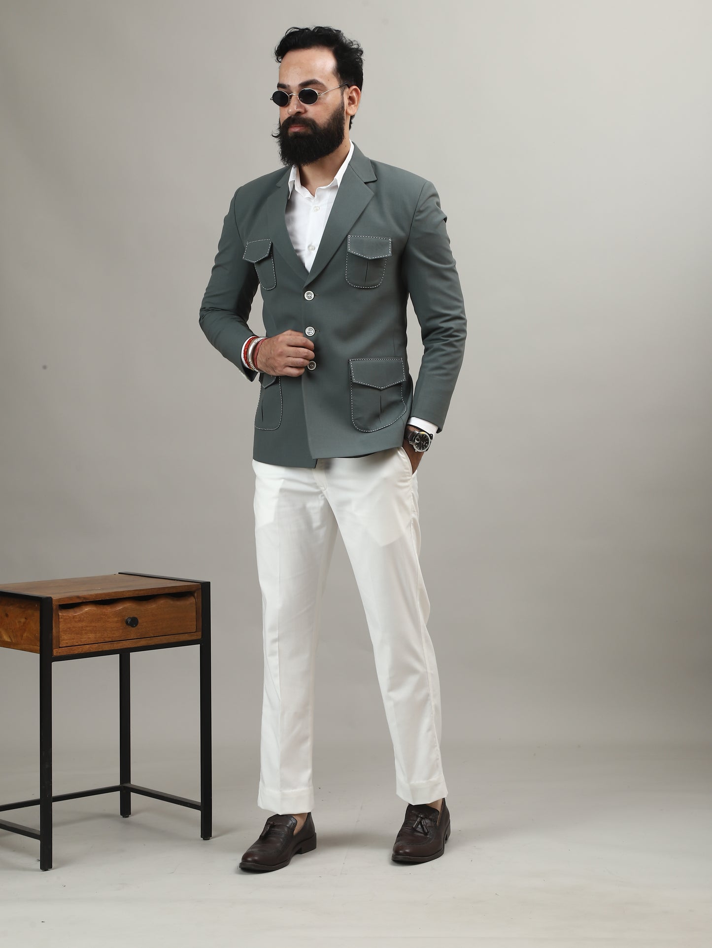 Sage Green Hunting Blazer