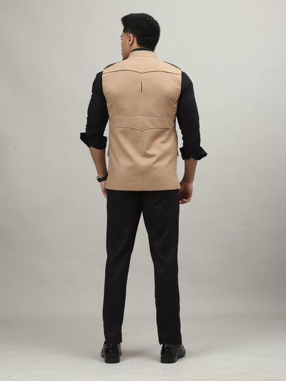 Sand Beige Tweed Royale Semi-Hunting Jacket