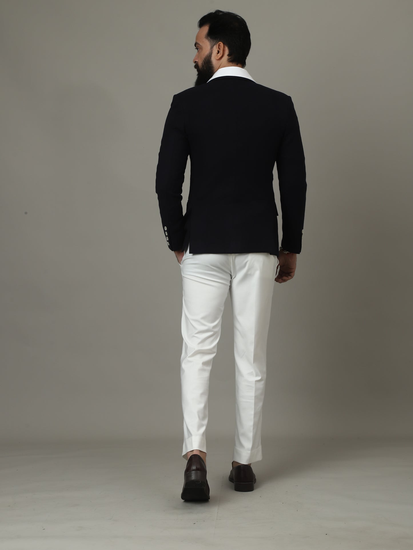 4 Pocket Navy Blue Hunting Blazer