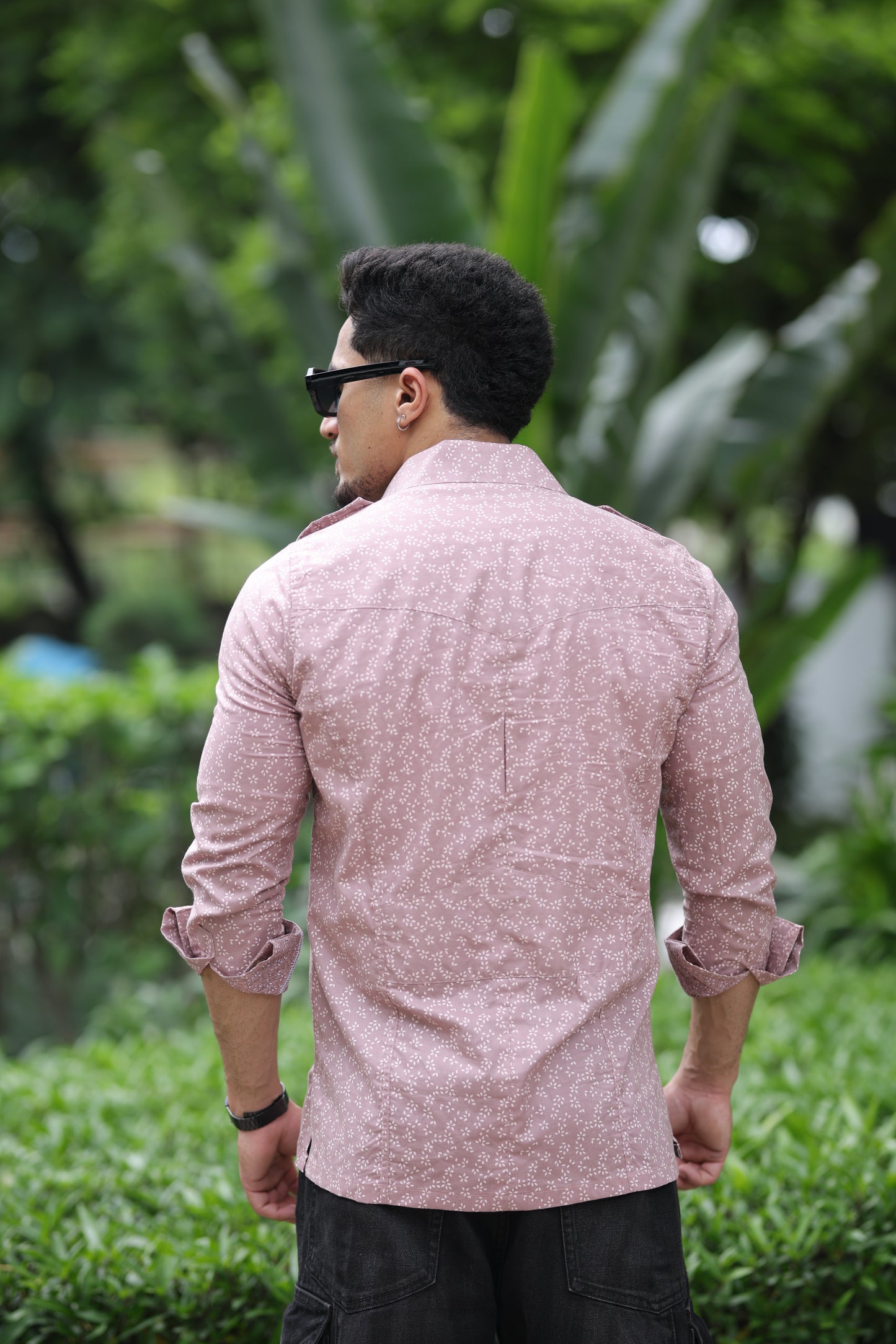 Jaipur Floral Print Hunting Style Shirt