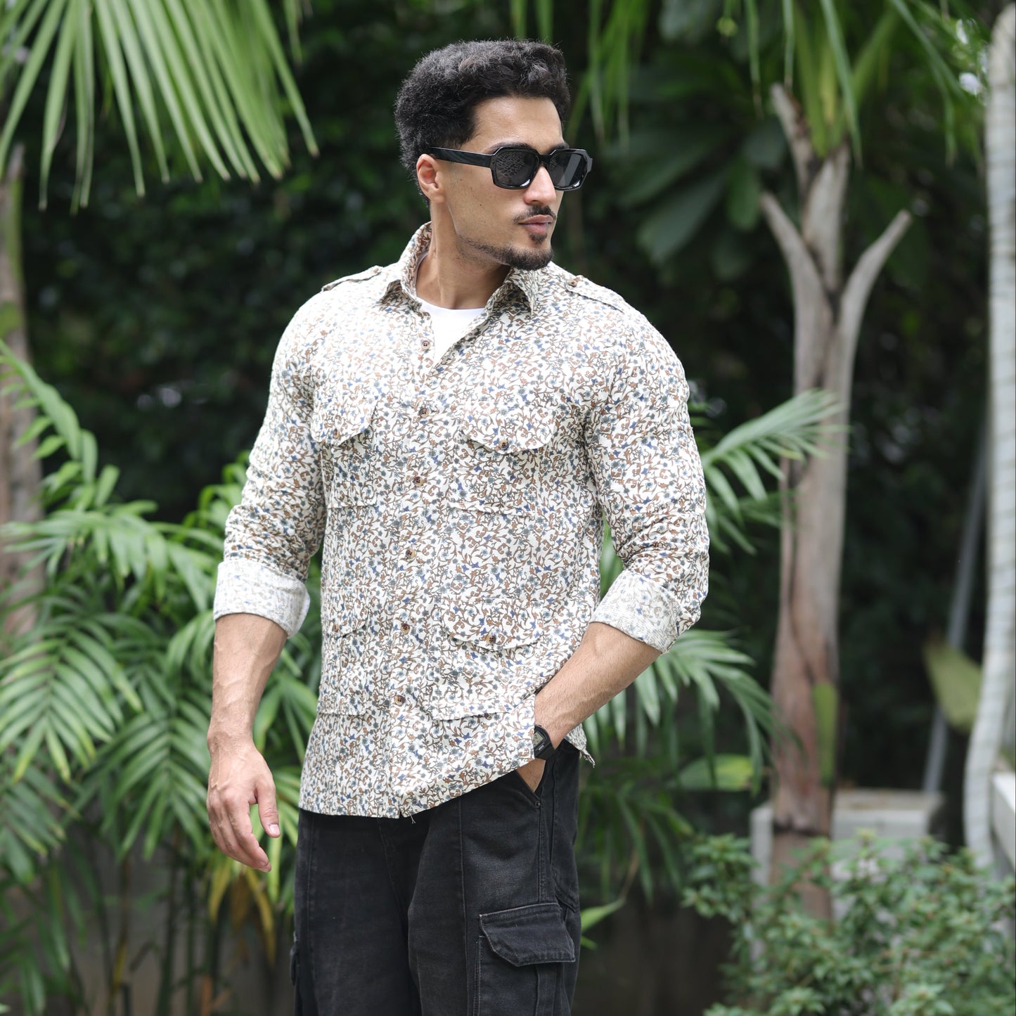 Off White Marwar Vine Hunting Shirt