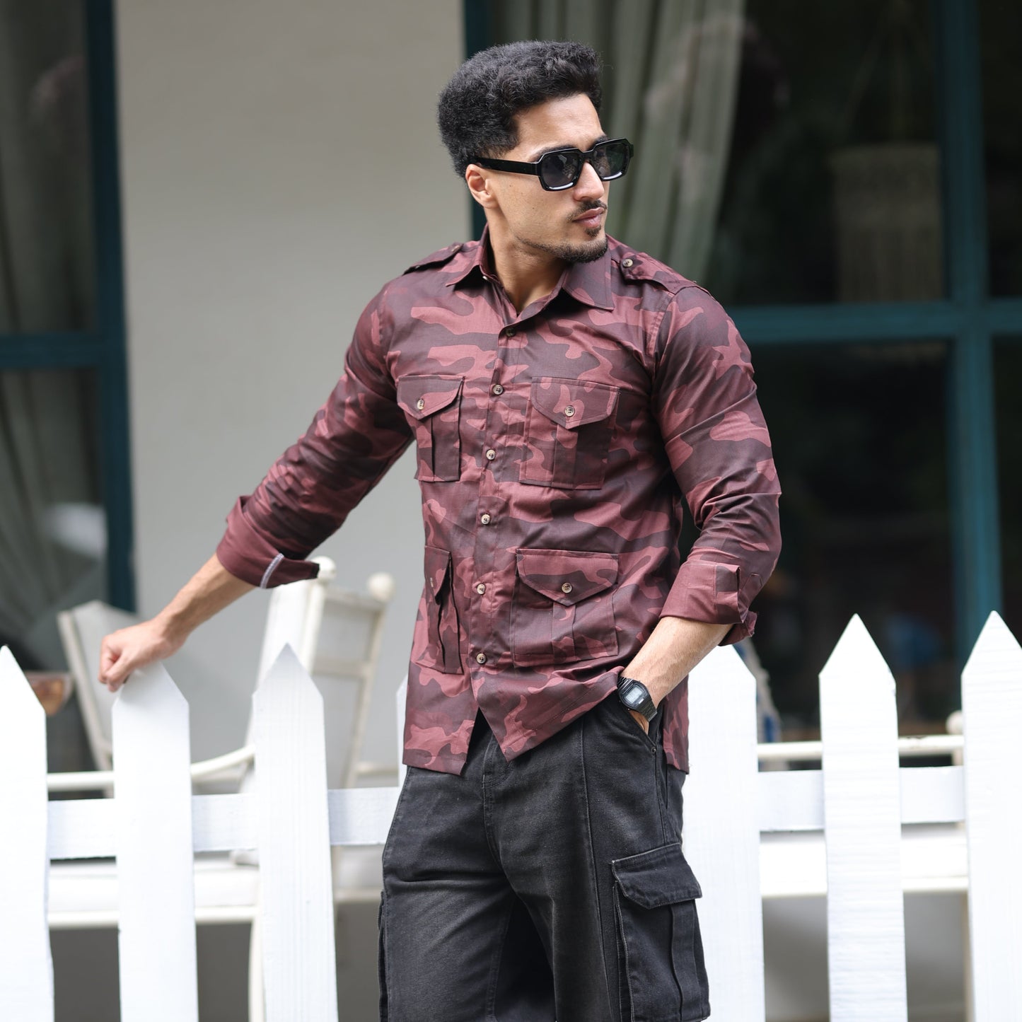 Crimson Commando Camouflage Hunting Shirt