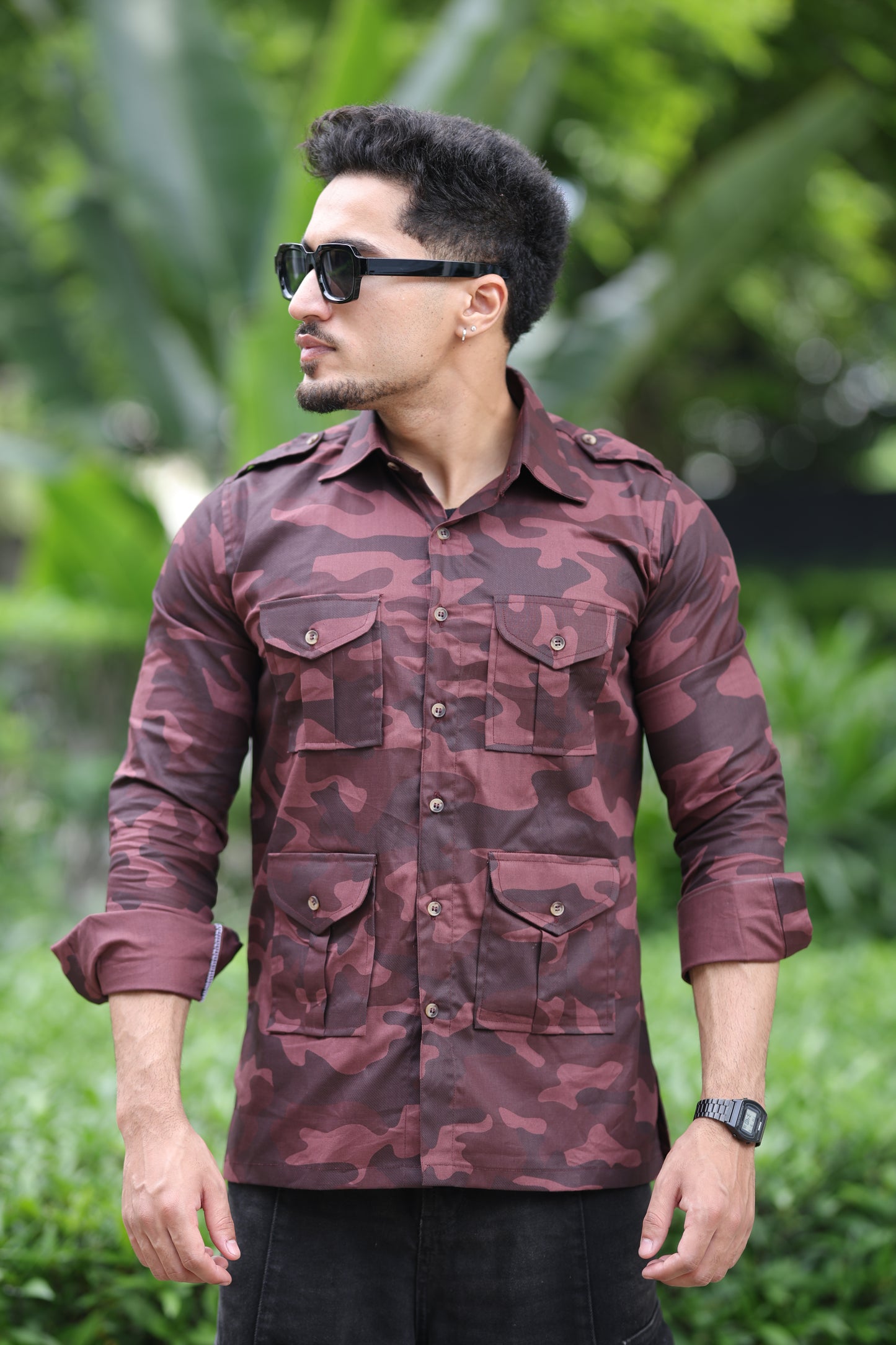 Crimson Commando Camouflage Hunting Shirt