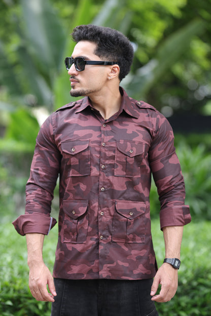 Crimson Commando Camouflage Hunting Shirt