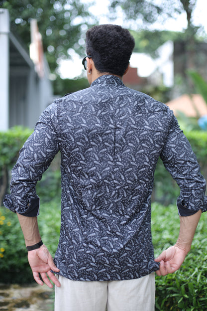 The Graphite Paisley Hunting Shirt