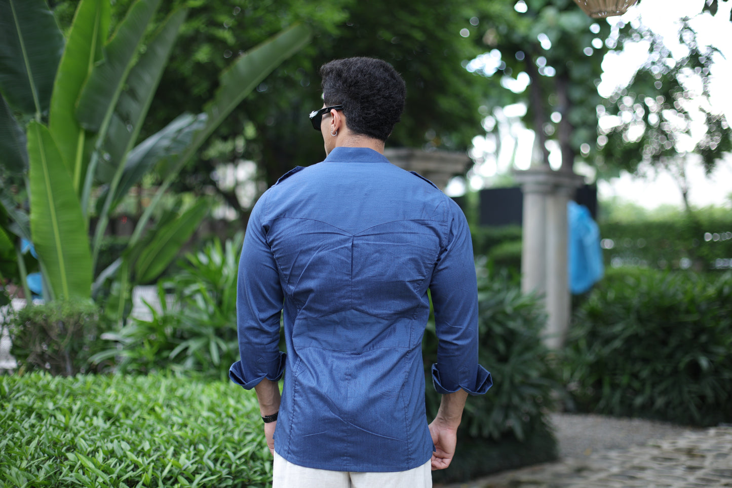 Navy Blue Vanguard Hunting Style Shirt