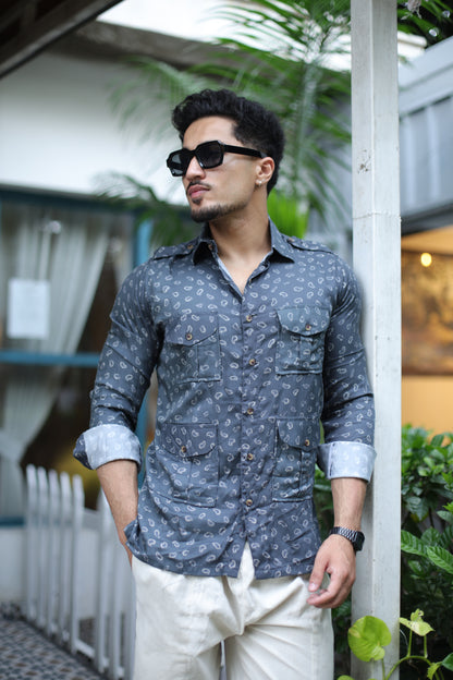 Midnight Ember Gray Hunting Shirt