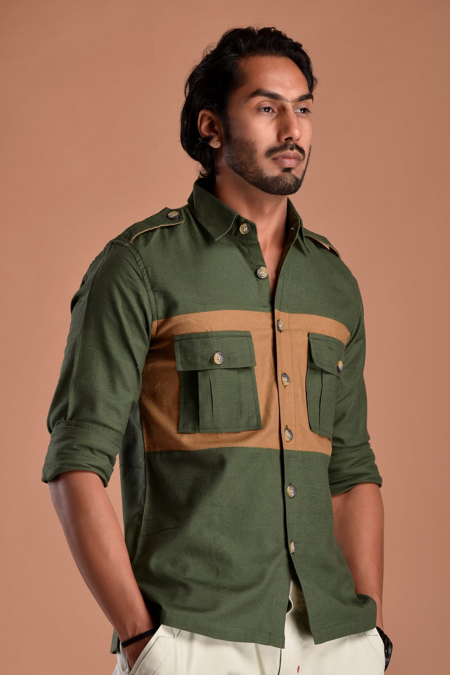 Forest Green Hunt in Style Shirt