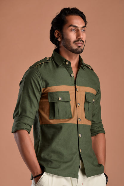 Forest Green Hunt in Style Shirt