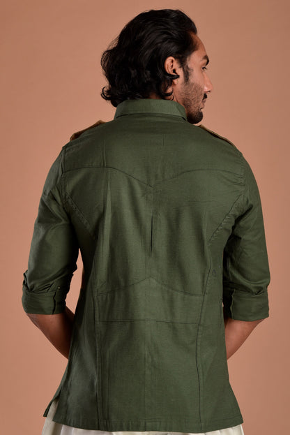 Forest Green Hunt in Style Shirt