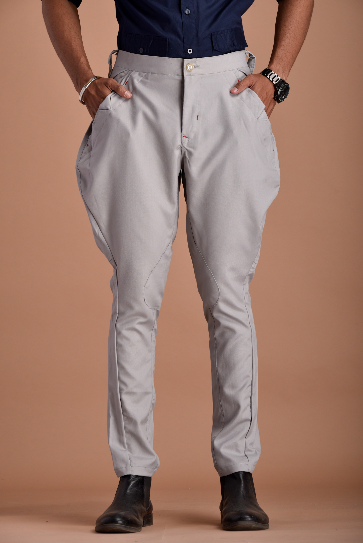 Classic and Stylish Grey Jodhpuri Breeches