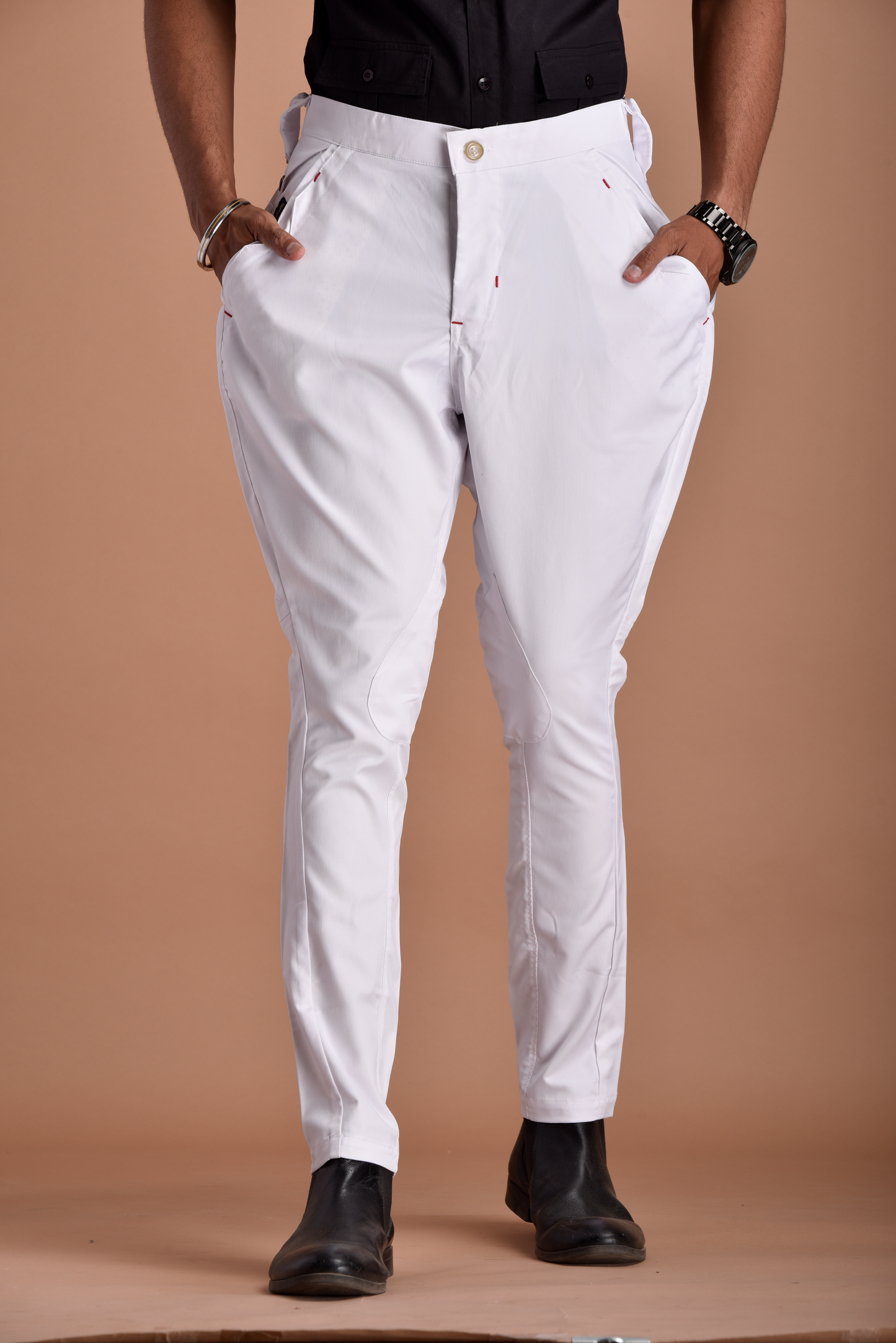 Classic and Stylish White Jodhpuri Breeches