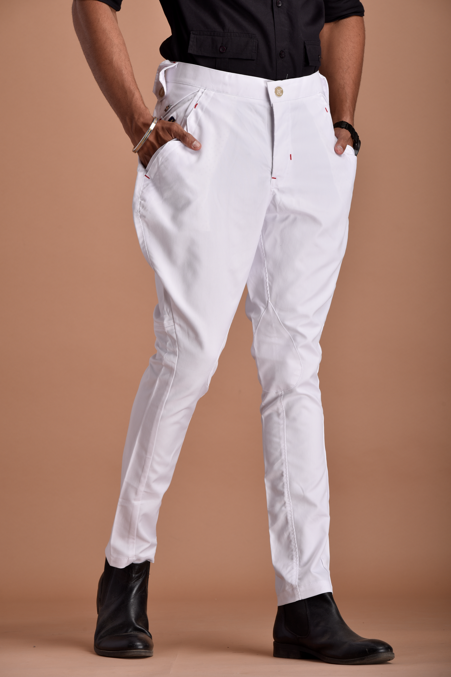 Classic and Stylish White Jodhpuri Breeches