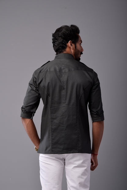 Comfy Dark Green Hunting Style Shirt
