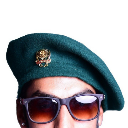 Rajanyas Green Woollen Beret