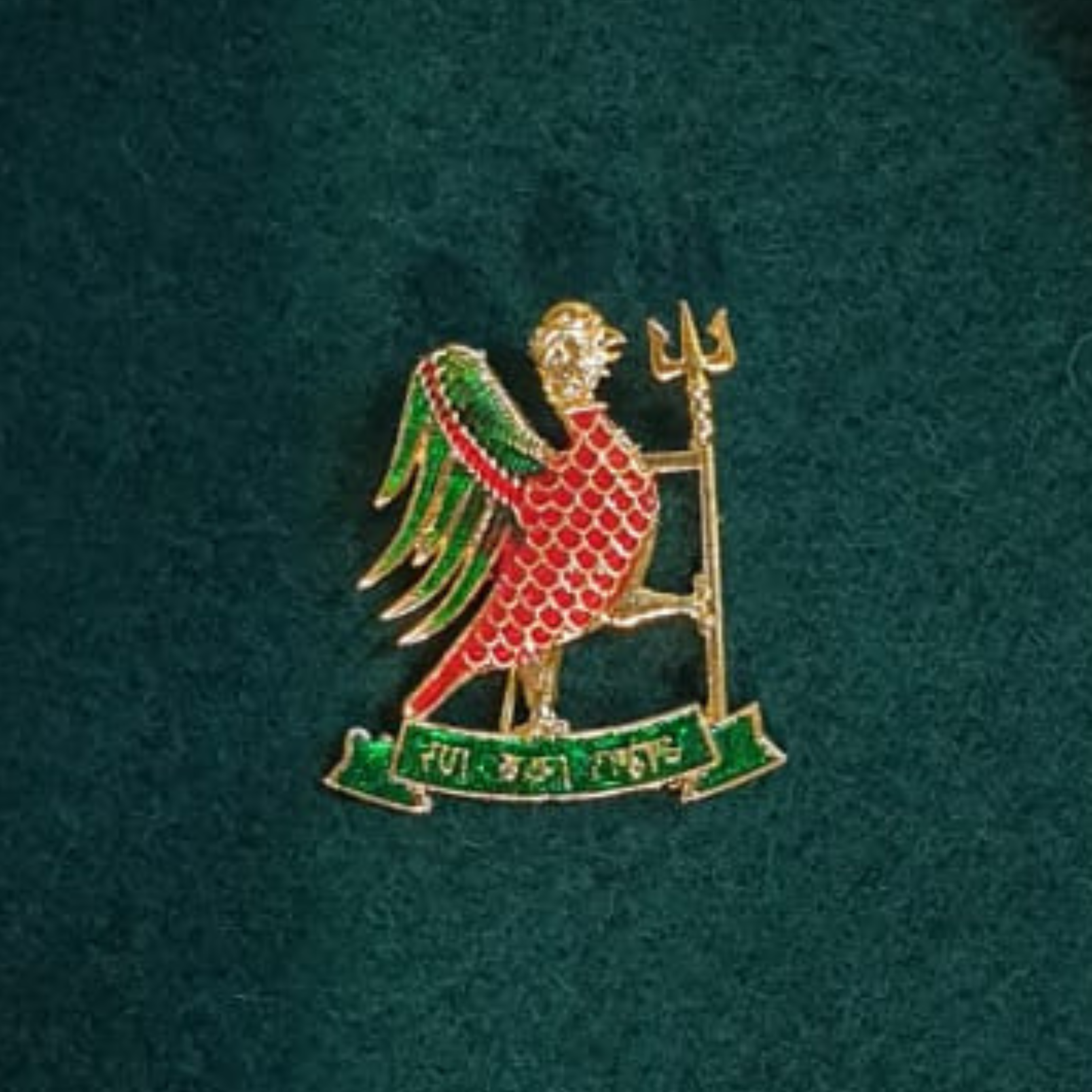 Red-Green Rathore Monogram 2 – Rajanyas