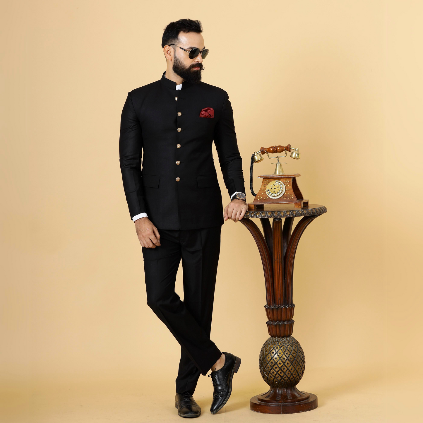 Traditional Black Jodhpuri Suit | Perfect for Wedding and Casual wear|