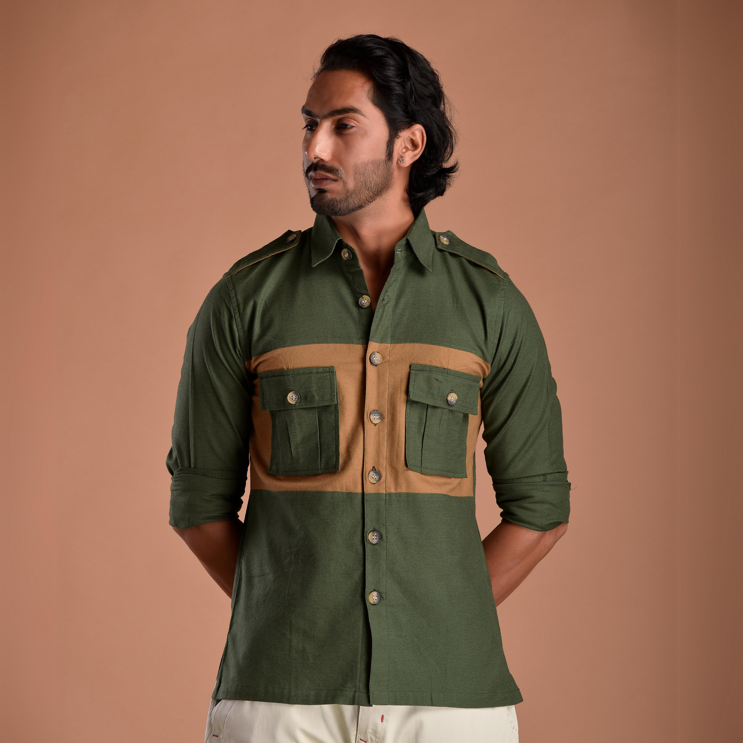 Forest Green Hunt in Style Shirt