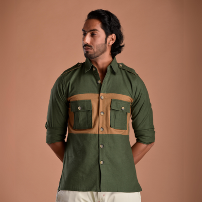 Forest Green Hunt in Style Shirt