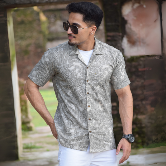 Eterna Paisley Camp Shirt