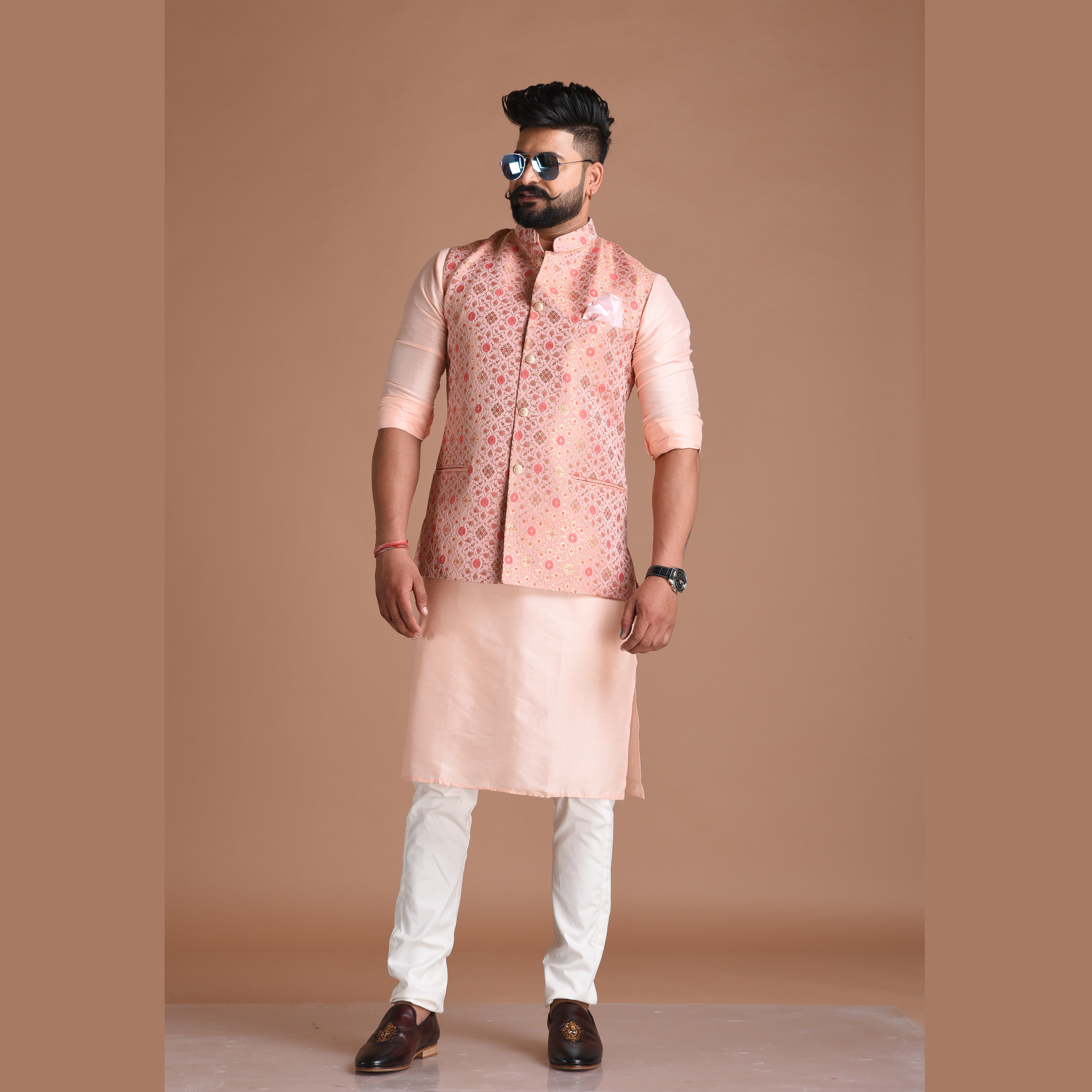 Buy Even Apparels Beige Merino Men Woven Nehru Jacket Online at Best Price  | Distacart