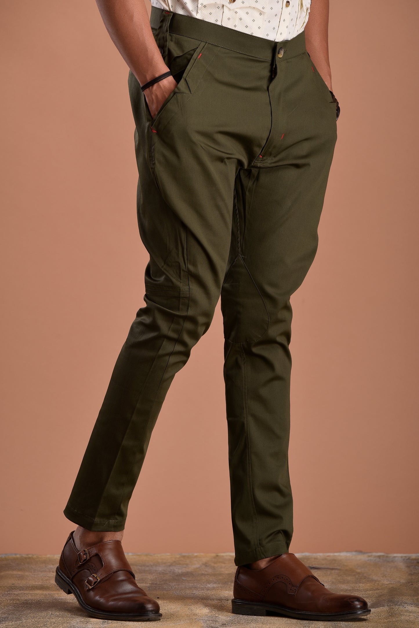 Personalized Premium Men's Breeches| Basil Green