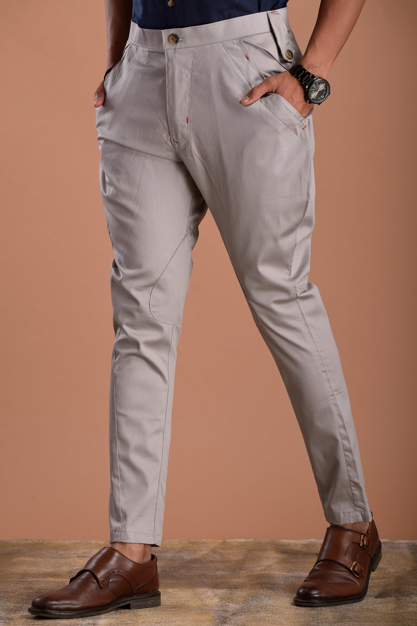 Personalized Premium Men's Breeches| Cloudy Grey