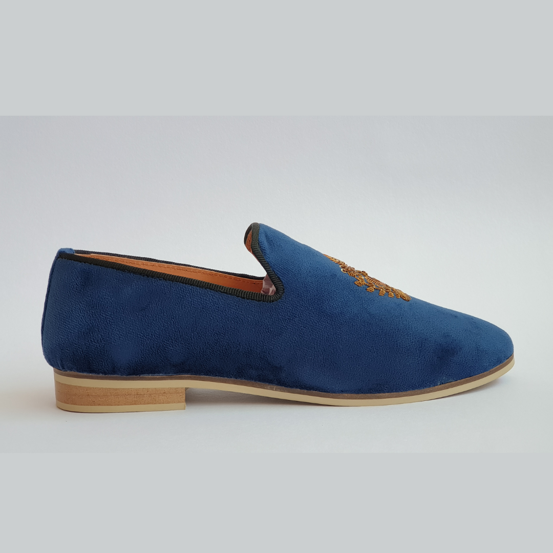 Royal Handcrafted Blue Men's Mojari