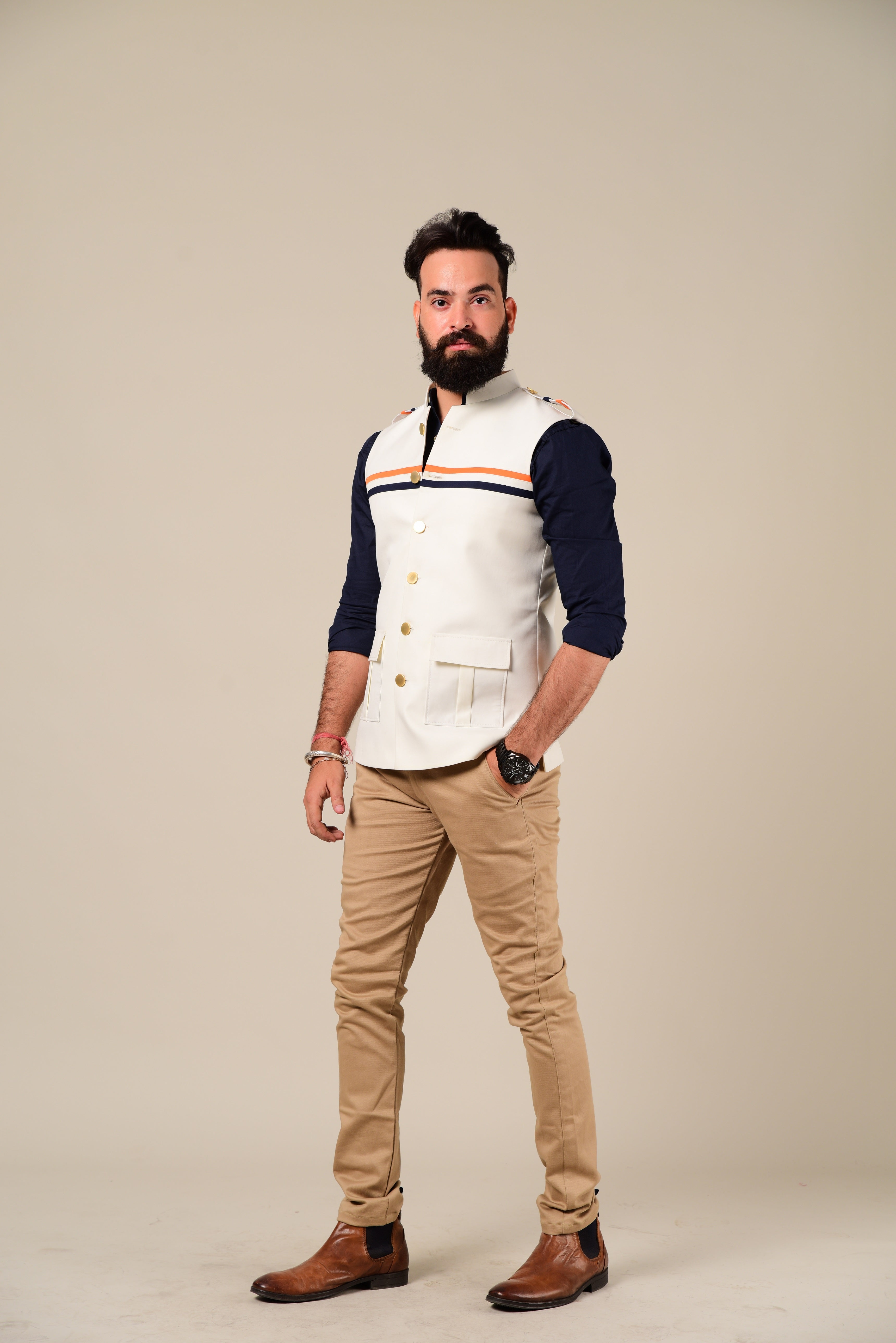 Shirt And Jacket Half Blue Jacket Sets at Rs 915 in Mumbai | ID: 10927460648