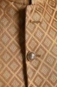 Handmade Royal Golden Brown Brocade Silk Sherwani