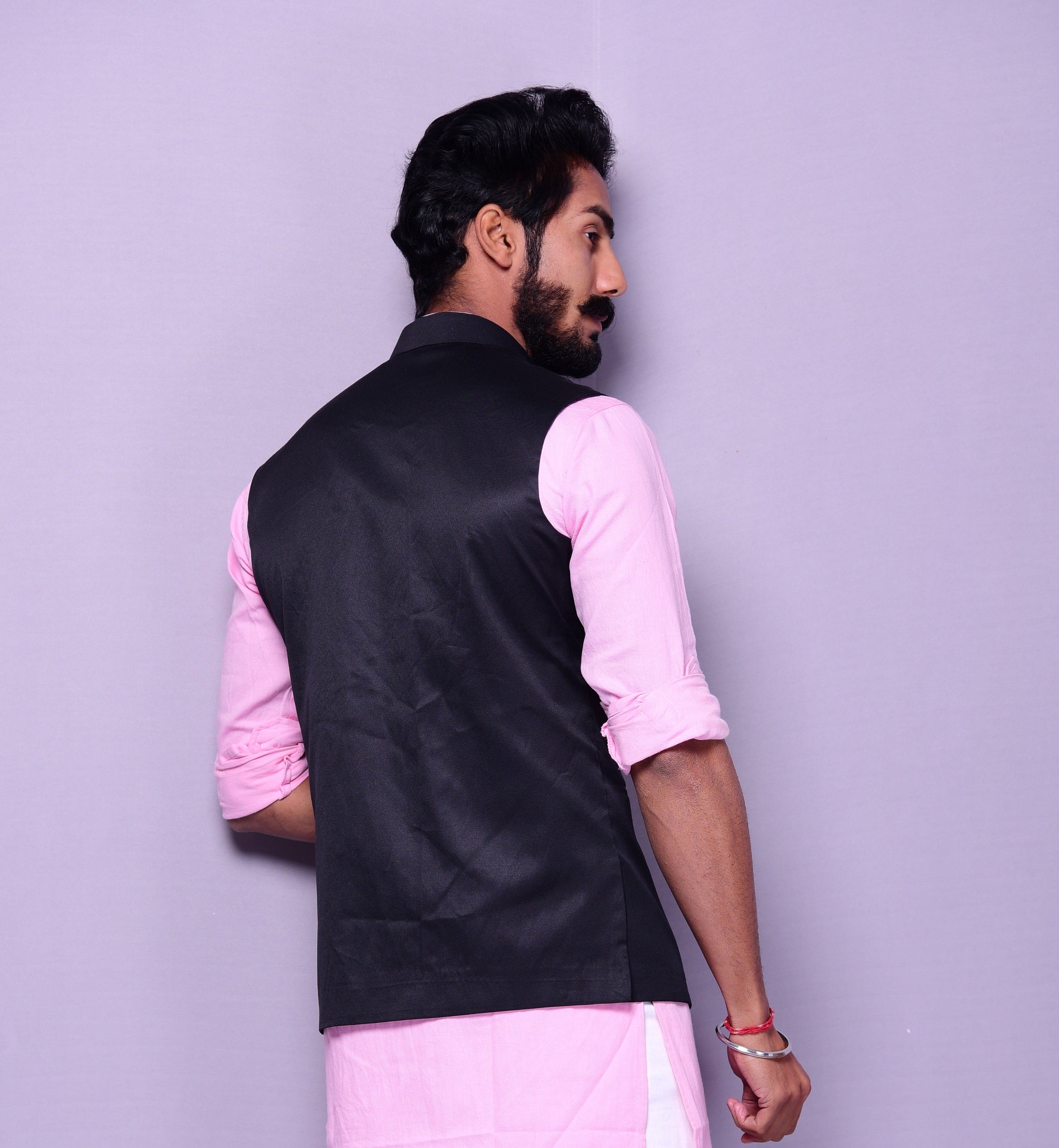Buy KISAH Men Burgundy Solid Churidar Kurta With Nehru Jacket - Kurta Sets  for Men 8139805 | Myntra