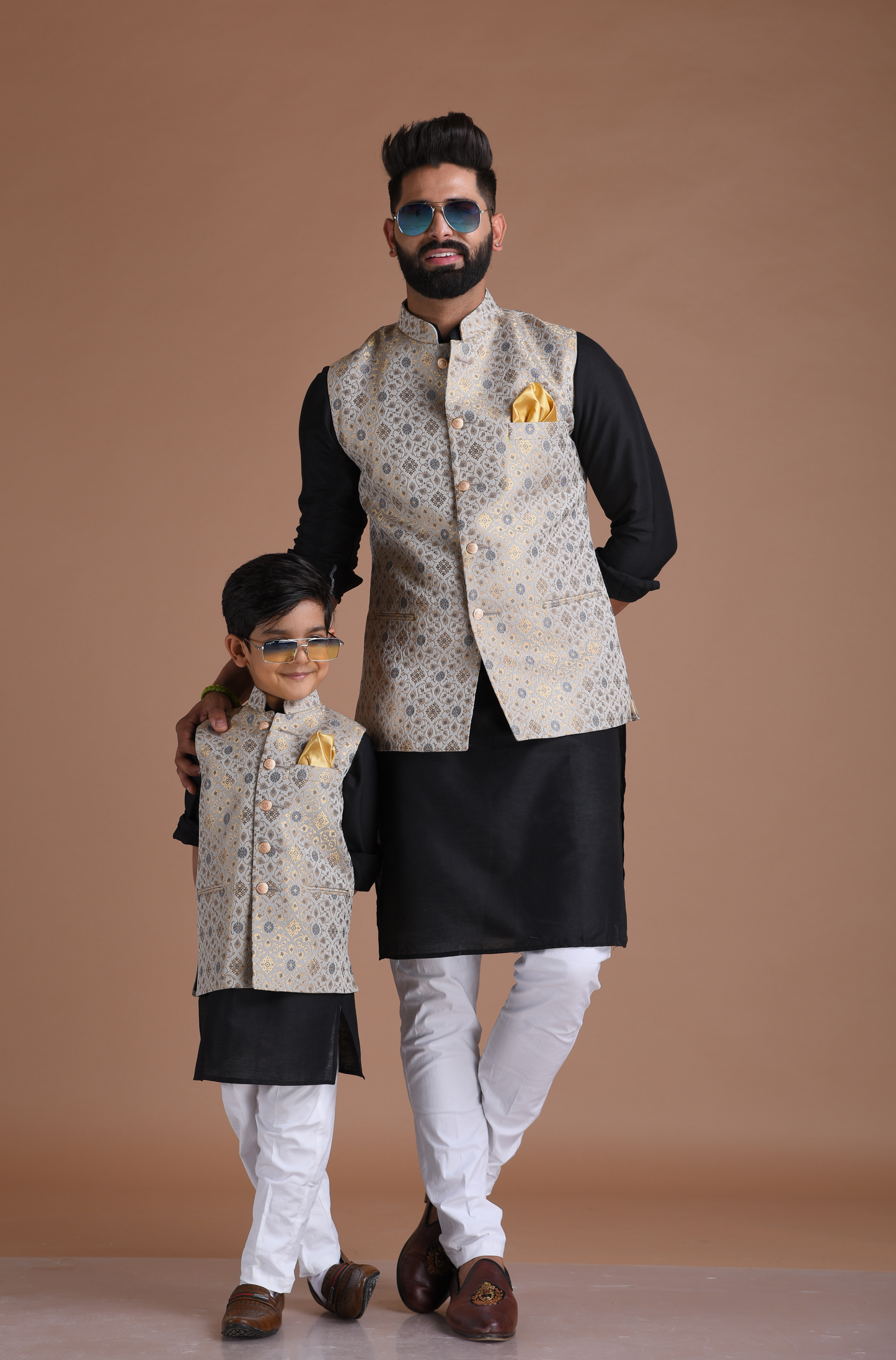 Kurta pajama with hot sale half coat