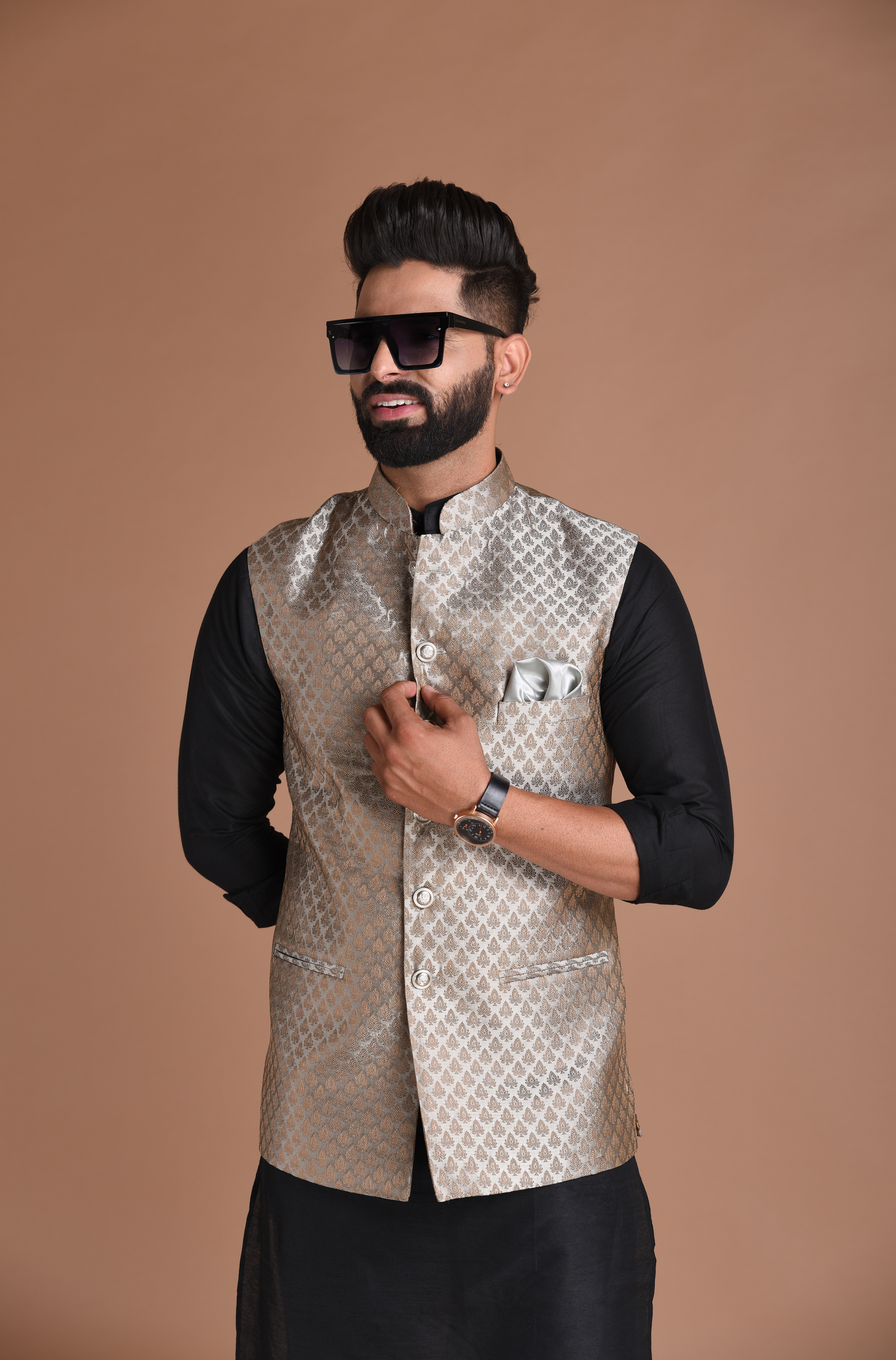 Mens Printed Half Jodhpuri Jacket at Best Price, Mens Printed Half Jodhpuri  Jacket Manufacturer in Chomun