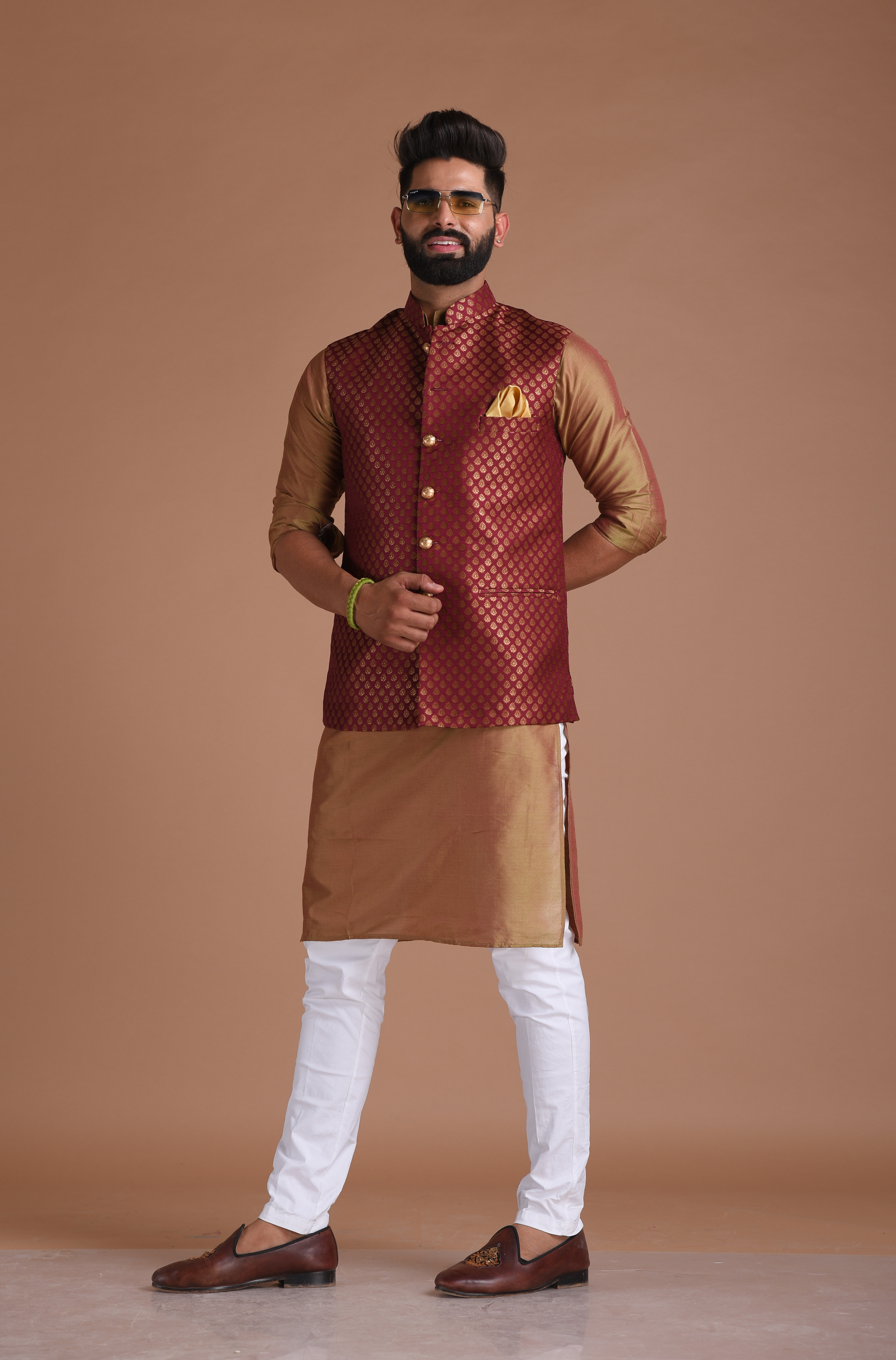 Mens Nehru Jacket in Avalon – Shibumi