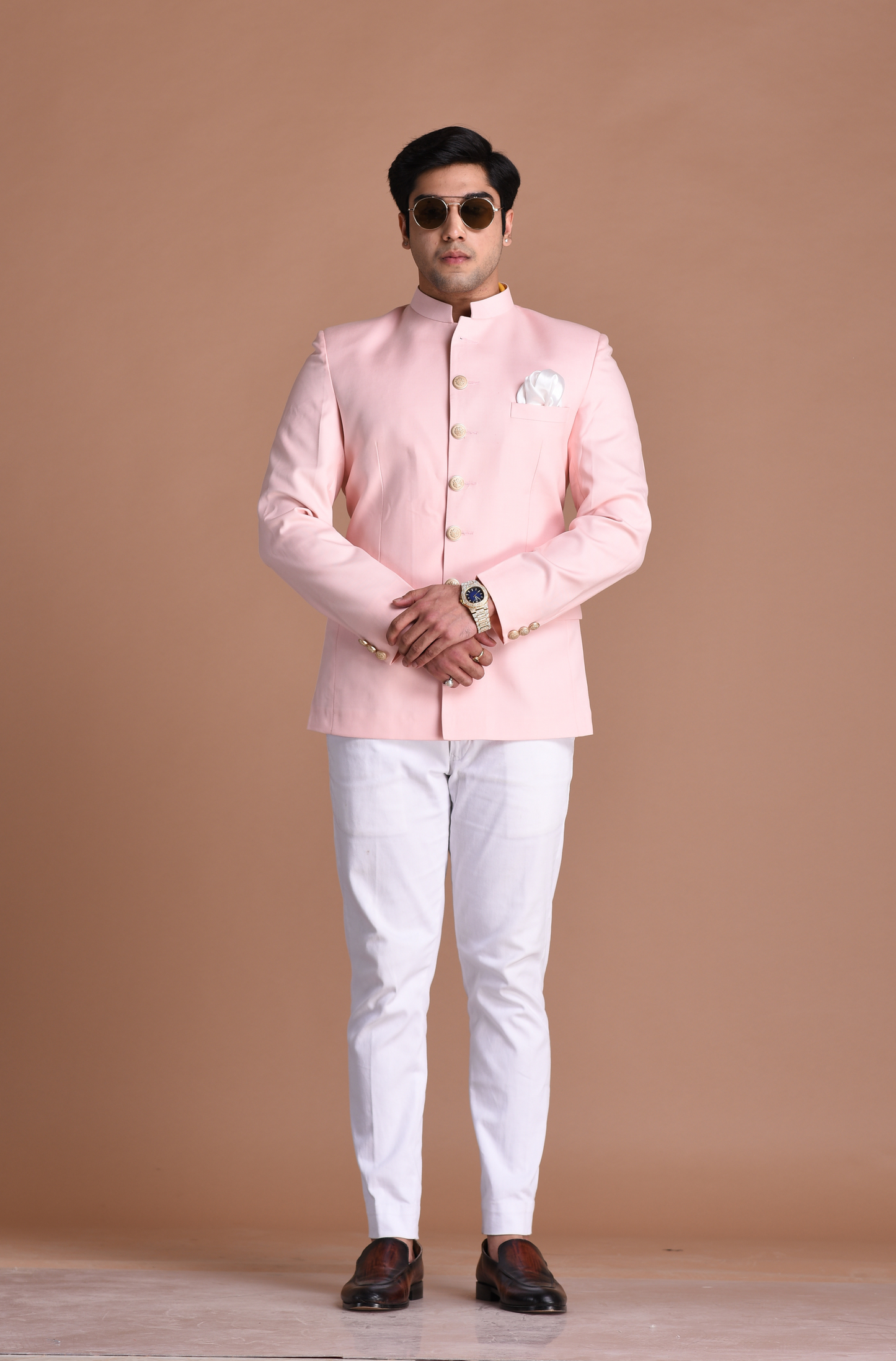 Pink designer blazer best sale