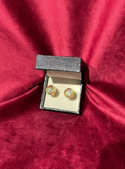 Golden Round  Cufflinks