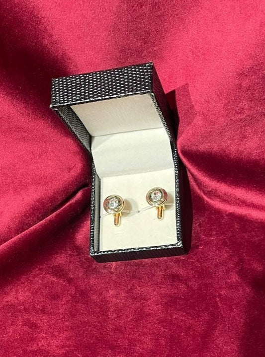 Round Golden Cufflink