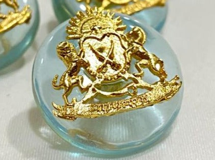 Sky Blue Base Golden Rajputan Rajawat logo buttons
