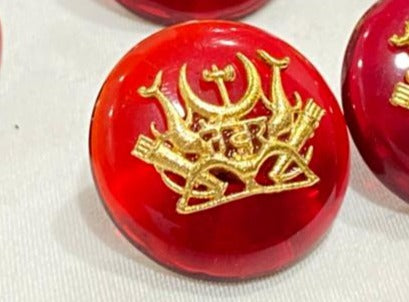 Red Base Rajputana Tanwar Logo Buttons